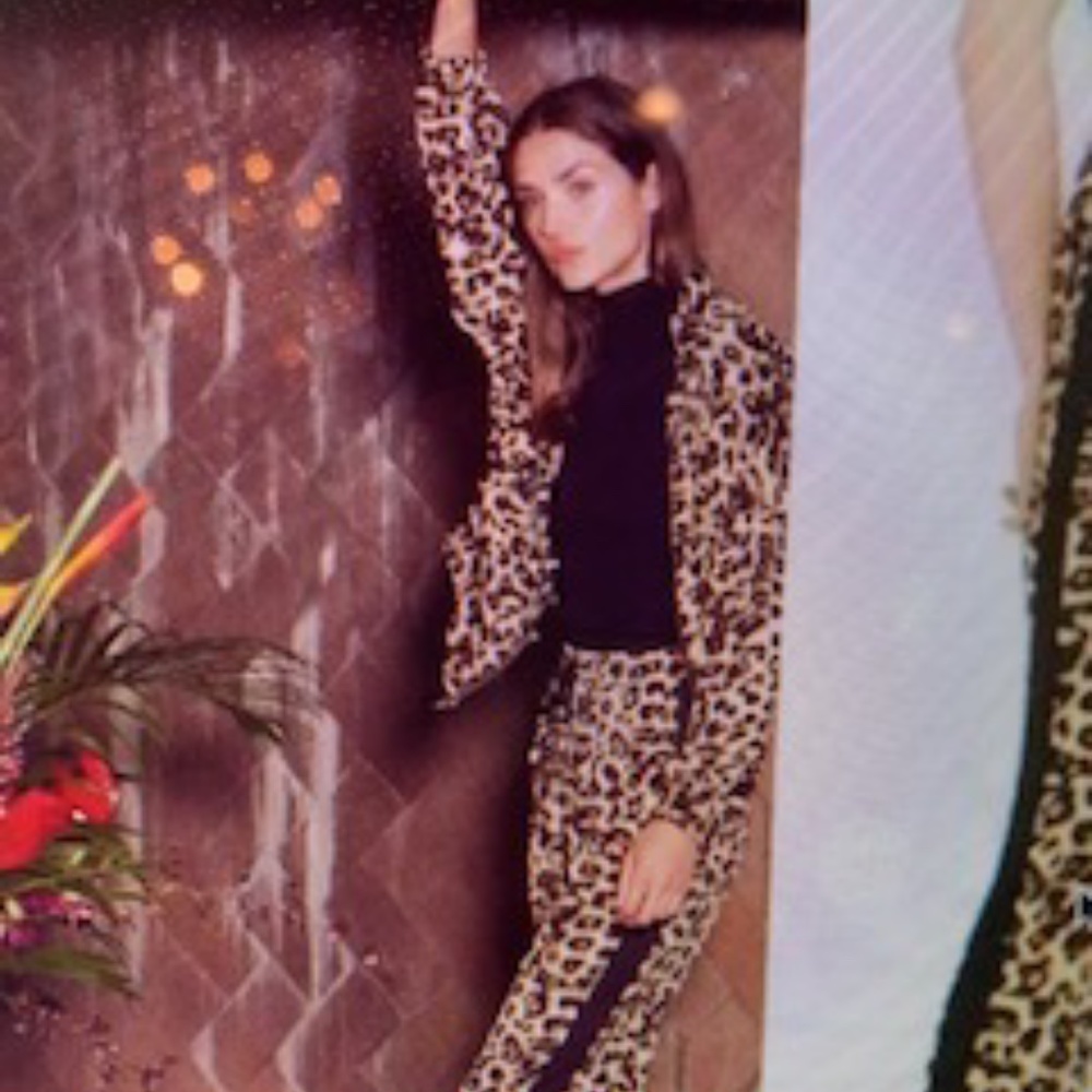 Misa Los Angeles Presley Leopard Bomber Jacket